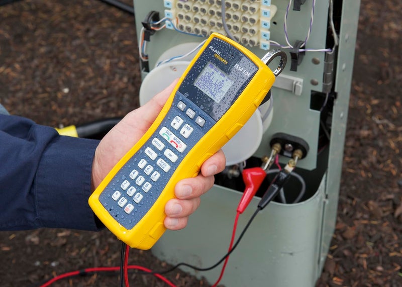 Fluke Networks TS54-A-09-TDR TS54 Pro LCD Butt-In TDR Telephone Test Set with ABN/PP - Image 5