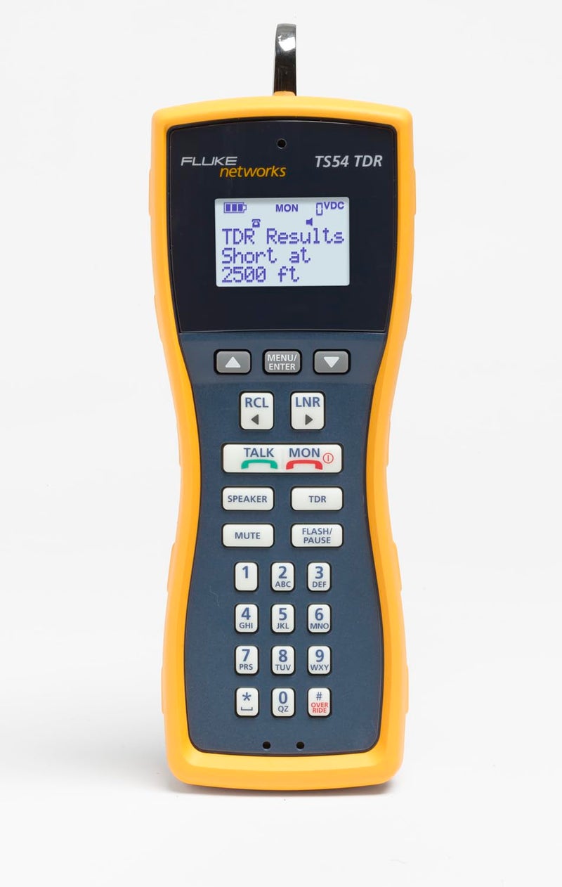 Fluke Networks TS54-A-09-TDR TS54 Pro LCD Butt-In TDR Telephone Test Set with ABN/PP - Image 2
