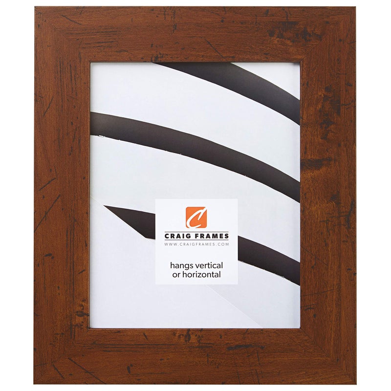 Craig Frames FM74DKW 10 by 13Inch Picture Frame Smooth Finish 2Inch Wide Dark Brown
