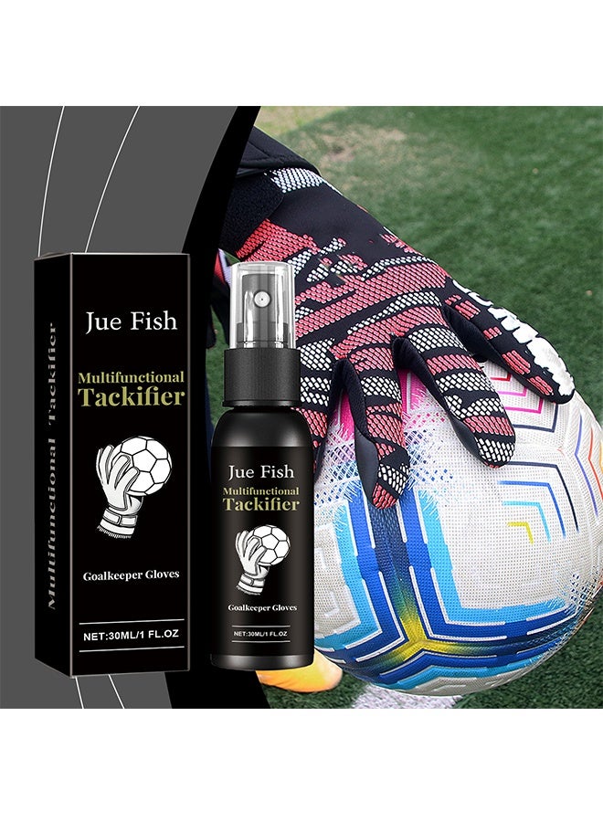 JUE-FISH Multifunctional Tackifier, Football Glove Tackifier, 30ML Anti-Slip Goalkeeper Spray, Multi-Functional Goalkeeper Glue - Image 1