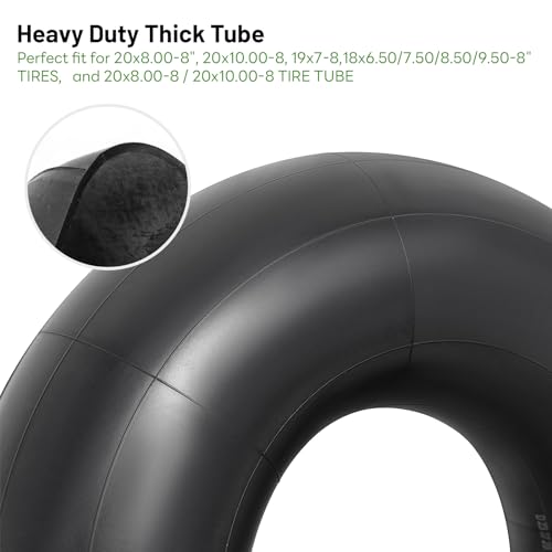YeYouC Heavy Duty 20x8.00-8 Inner Tube, 20x8-8, 20x10.00-8, 20x10-8 18x6.50-8, 18x7.50-8, 18x8.50-8 18x9.50-8 Universal Fit Tire Tube with TR13 Straight Valve Stem for Mower/Tractor/Golf Cart and More 1 PCS - Image 2