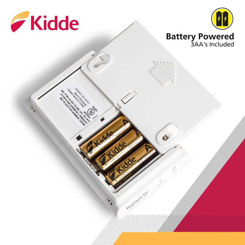 Kidde Carbon Monoxide Detector, AA Battery Powered CO Alarm with LEDs, Test-Reset Button, Low Battery Indicator, Portable - Image 4