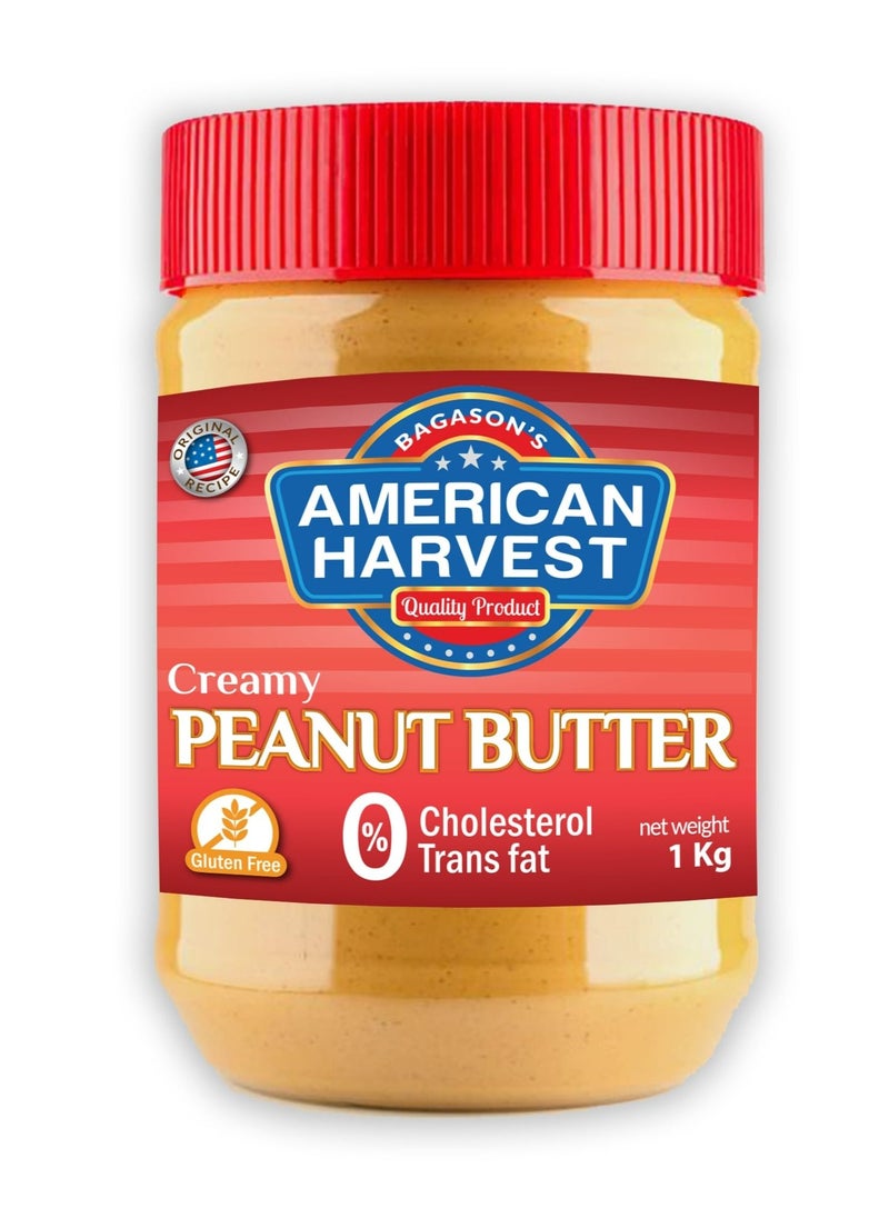 American Harvest - American Harvest Creamy Peanut Butter Jar, 1 Kg - Image 1