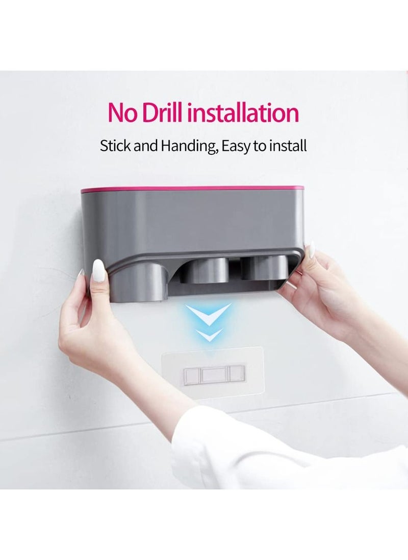 Y&D Hair Dryer Holder for Dyson Supersonic, Self Adhesive 2 in 1 Multi-Function Blow and Hand Adapter Home Bathroom Punch Free  - Image 4