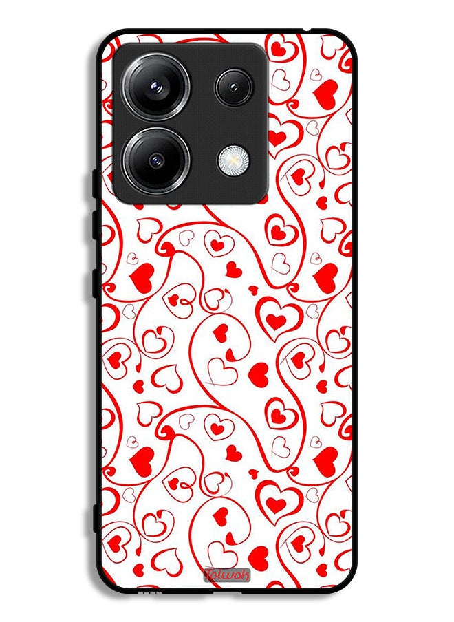 Tolwak Xiaomi Redmi Note 13 Pro 5G Protective Case Cover Hearts Pattern  - Image 1