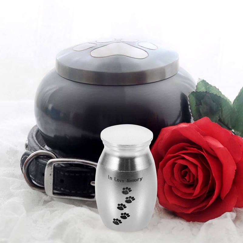 2pcs Pet Urn Pet Cremation Urn Dog Cat Ashes Funeral Keepsake Ashes Container - Image 3