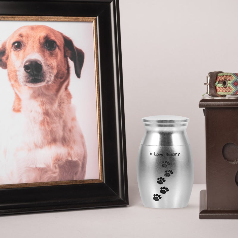 2pcs Pet Urn Pet Cremation Urn Dog Cat Ashes Funeral Keepsake Ashes Container - Image 2