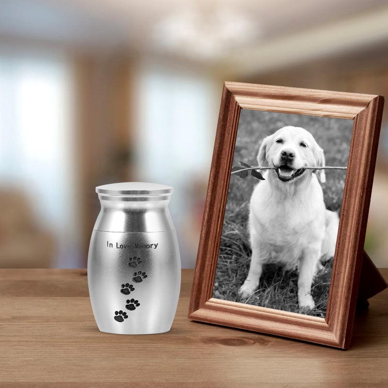 2pcs Pet Urn Pet Cremation Urn Dog Cat Ashes Funeral Keepsake Ashes Container - Image 4
