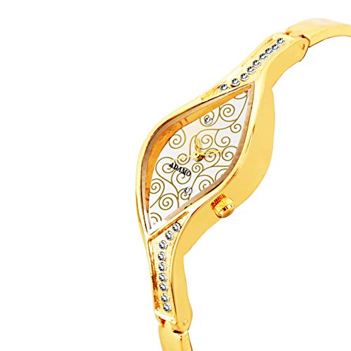 ADAMO Enchant Gold Dial Women's & Girl's Watch 9710YM04 - Image 2