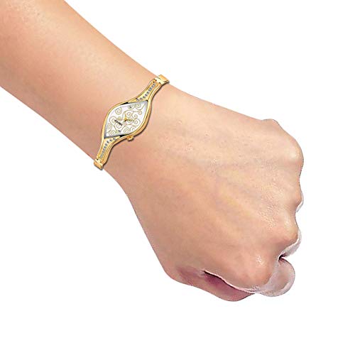 ADAMO Enchant Gold Dial Women's & Girl's Watch 9710YM04 - Image 5