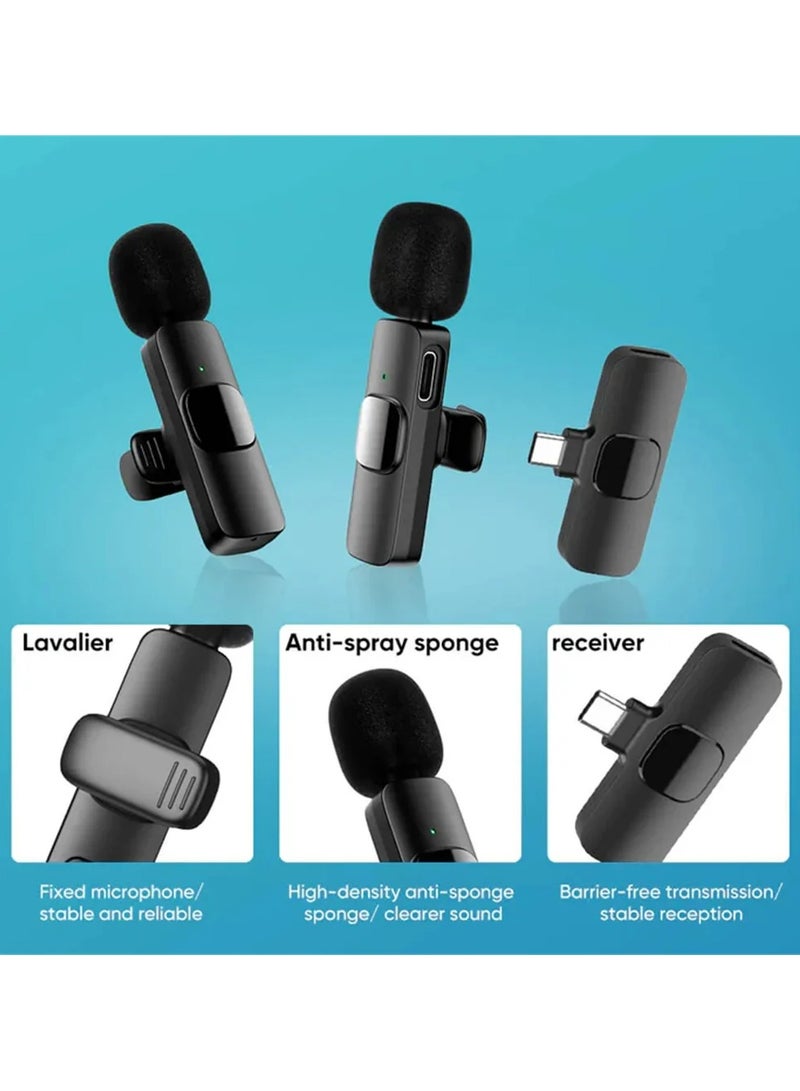 Universal K8 Wireless Microphone Portable Lavalier For Vlogging, Live Show, Interview  - Image 4