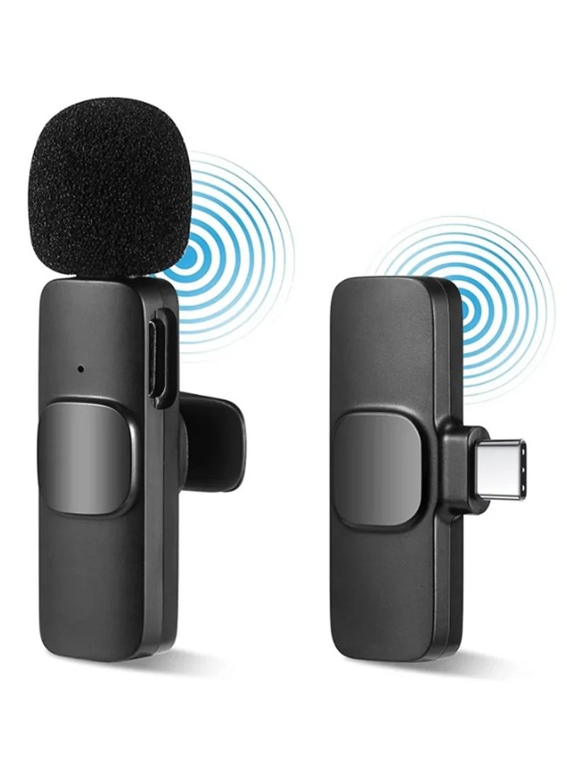 Universal K8 Wireless Microphone Portable Lavalier For Vlogging, Live Show, Interview  - Image 1