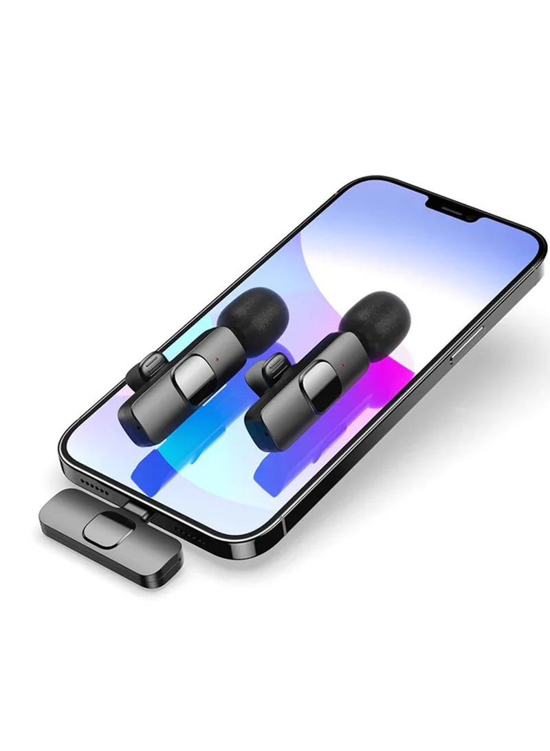 Universal K8 Wireless Microphone Portable Lavalier For Vlogging, Live Show, Interview  - Image 2