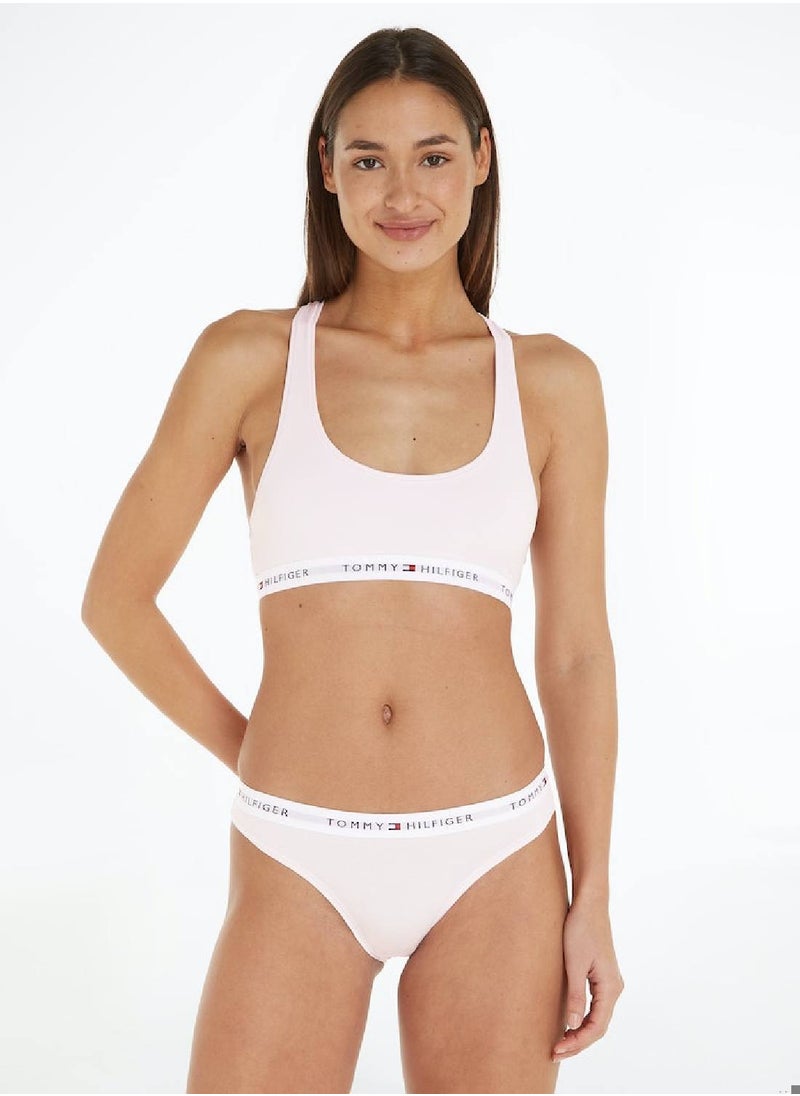 TOMMY HILFIGER - Women's Icon Repeat Logo Briefs Underwear Bottoms, Pink - Image 1