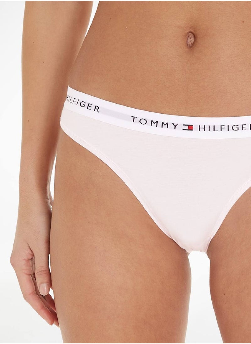 TOMMY HILFIGER - Women's Icon Repeat Logo Briefs Underwear Bottoms, Pink - Image 1