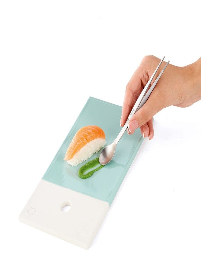 triangle FinalTouch Tasting Spoon - 5.5 in (14 cm) - Stainless Steel Spoon & Tweezers - Dishwasher Safe - Image 4