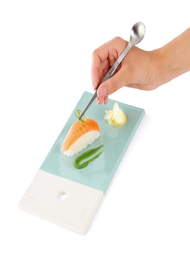 triangle FinalTouch Tasting Spoon - 5.5 in (14 cm) - Stainless Steel Spoon & Tweezers - Dishwasher Safe - Image 5