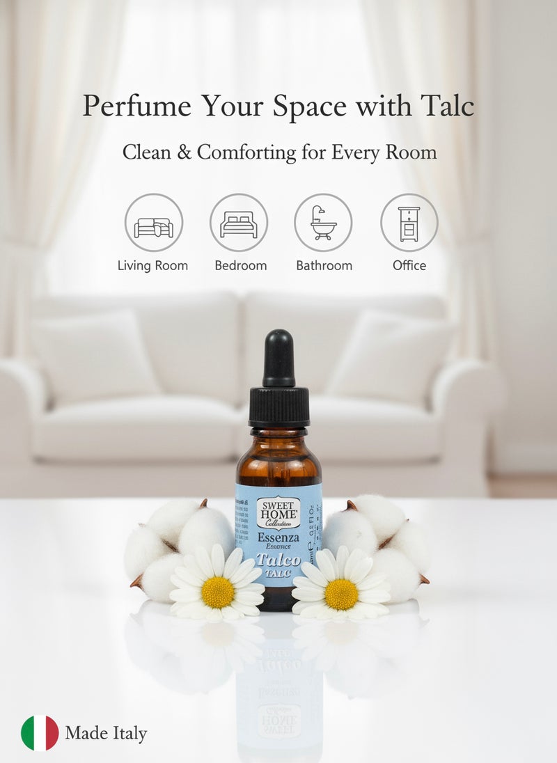 سويت هوم إسنسز - زيت عطري برائحة التلك، ١٥ مل | رائحة ناعمة وبودرة تدوم طويلًا، مناسبة لمعطرات الجو والشموع ومعطرات المنزل | رائحة لطيفة ومنعشة ونظيفة للاسترخاء والراحة اليومية - Image 5