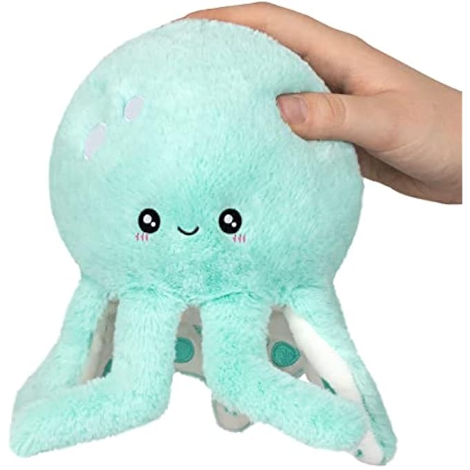 Squishable / Snugglemi Snackers Cute Octopus - Mint 6" Plush - Image 1