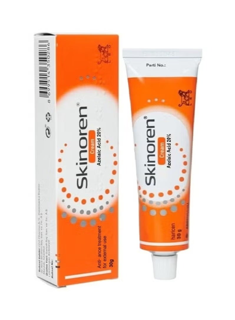 Skinoren Original radiance cream for skin lightening, and treatment of pimples, melasma, and acne, 30 grams