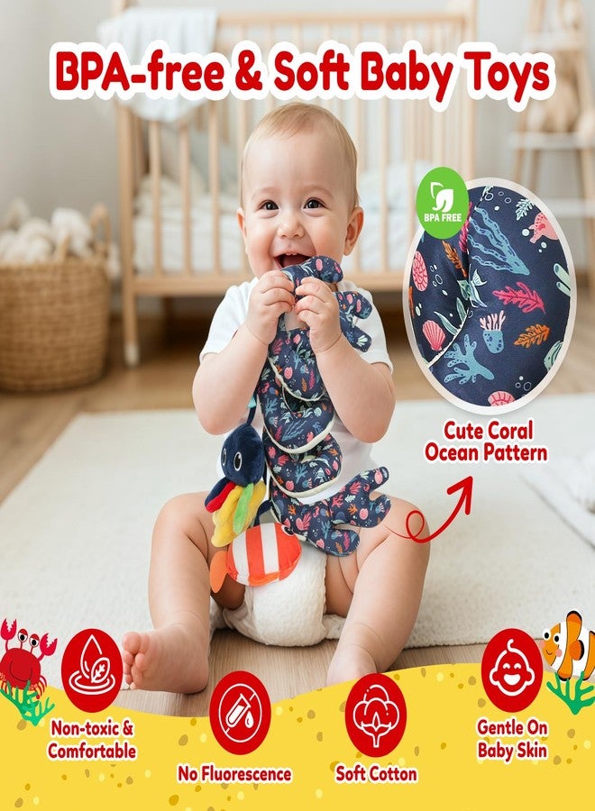 TSYAN Spiral Car Seat & Stroller Activity Toy,Car Seat Toys for Babies 0-6 Months Boy,Baby Spiral Hanging Plush Activity Toys Thank You Gifts for Newborn 0 3 6 9 12 Months Baby Boys Girls - Image 3