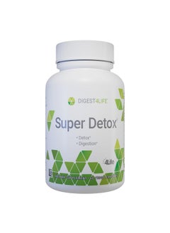 4life 4Life Super Detox - Dietary Supplement Supports Detoxification and Healthy Liver Function - Supplement Formula with Artichoke, Calcium D-Glucarate, and Milk Thistle - 60 Capsules  - Image 1