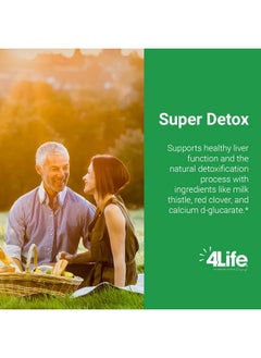4life 4Life Super Detox - Dietary Supplement Supports Detoxification and Healthy Liver Function - Supplement Formula with Artichoke, Calcium D-Glucarate, and Milk Thistle - 60 Capsules  - Image 4