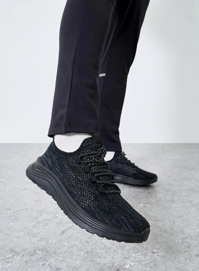 Take Two Take Two Textured Lace Up Sneakers