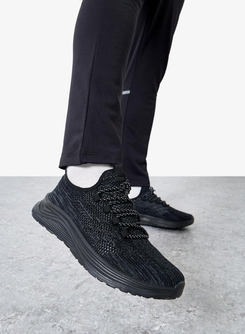 Take Two Textured Lace Up Sneakers - Image 2