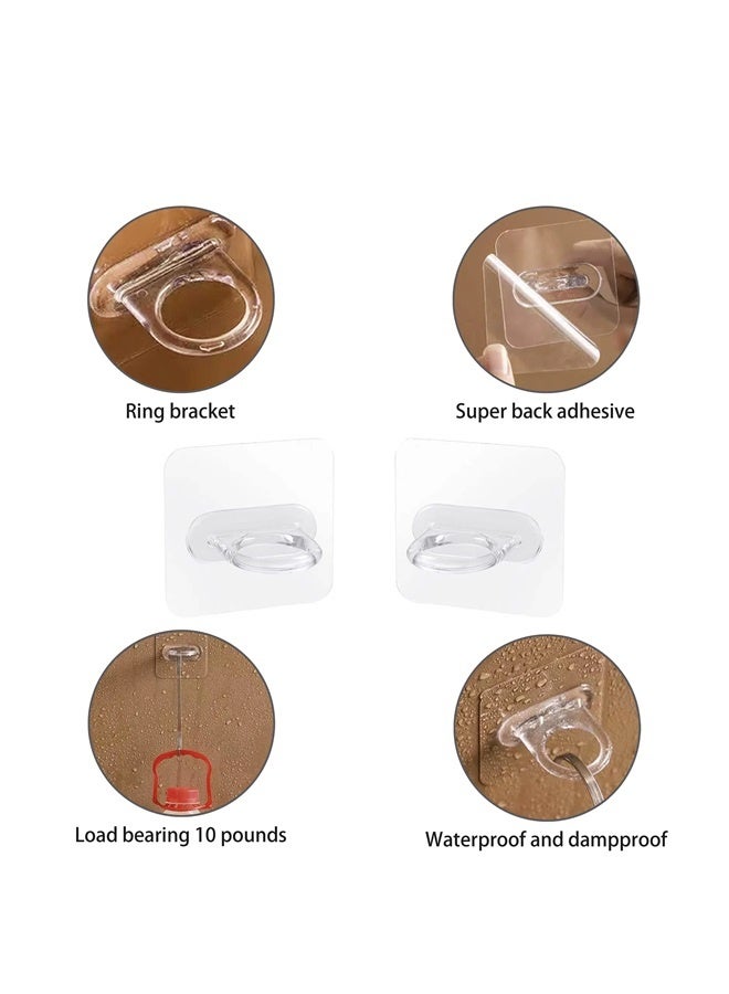 Adhesive Shower Gel Bottle Rack,Shampoo Dispenser Holder,Bath Lotion Hook,Liquid Soap Hanger,No Drilling,Strong and (6pcs)  - Image 2