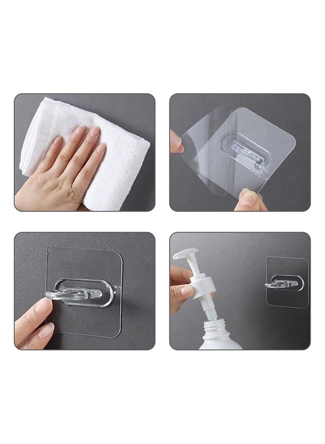 Adhesive Shower Gel Bottle Rack,Shampoo Dispenser Holder,Bath Lotion Hook,Liquid Soap Hanger,No Drilling,Strong and (6pcs)  - Image 3