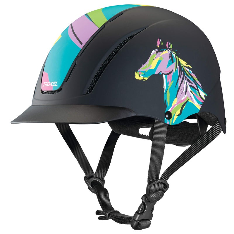 Troxel Spirit Horseback Riding Helmet, Pop Art Pony, Small (6 1/2 - 6 7/8) - Image 1