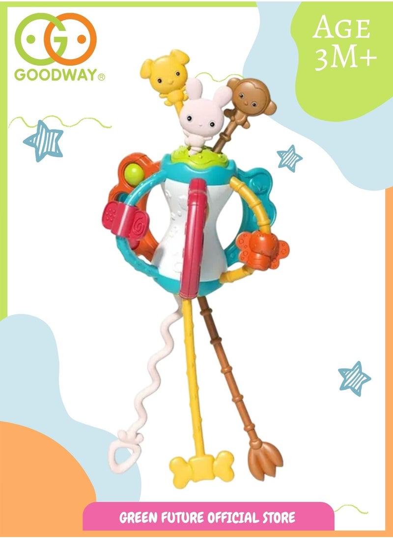 Baby Animal-Themed Rattle and Teether Toy, Multi-Textured Grasping & Chewing Toy for Infants 6+ Months, Fun Shapes & Colours for Sensory Play - pzsku/Z8F3DB7F97F351951ABD6Z/45/_/1733762410/1f31584b-f72a-4f55-bdc6-ae6eb27ab957