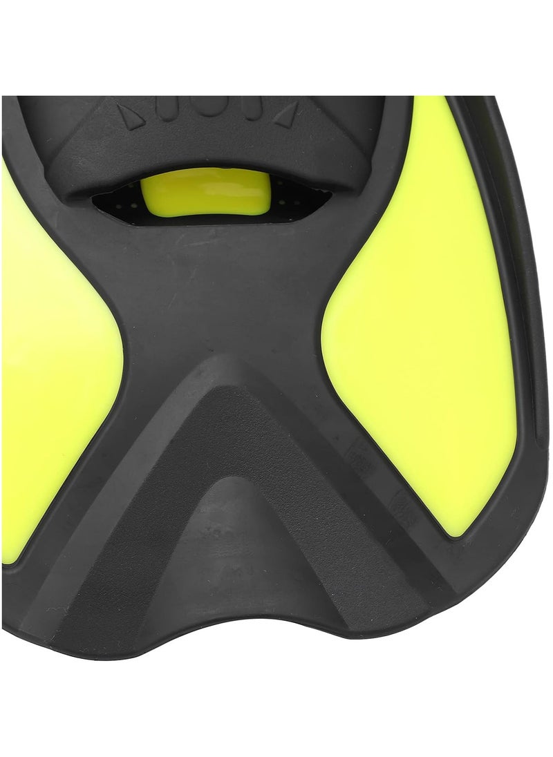 Generic Swimming Fins, Eco-friendly Non‑slip Diving Accessory Snorkel Flippers Silicone Black Yellow for Women for Men for Adults  - Image 3