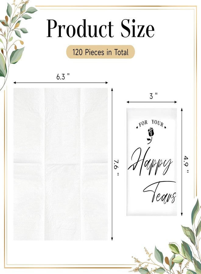 Ocmoiy 30 Pack Happy Tears Tissues for Wedding, 3 Ply Wedding Tissue Packs For Guests, Bulk Individual Facial Pocket Tissues for Wedding Party Favors Travel Graduation Celebration - Image 2