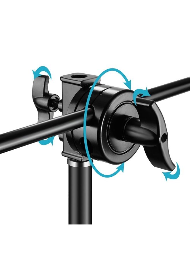 Neewer Multi Functional Heavy Duty 2.5-inch Grip Head Swivel Head Holder Mounting Adapter for Light Stand, Extension Boom Arm and Other Photographic Equipment with 1/2,1/4,3/8,5/8-inch Mount (Black)