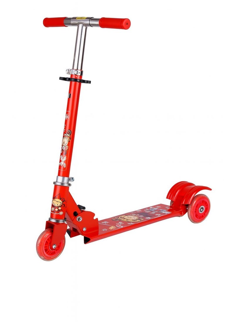 L’AMOUR L'AMOUR 3-Wheel Scooter(3306) with LED Wheels, Height Adjustable, Ages 3+  - Image 2