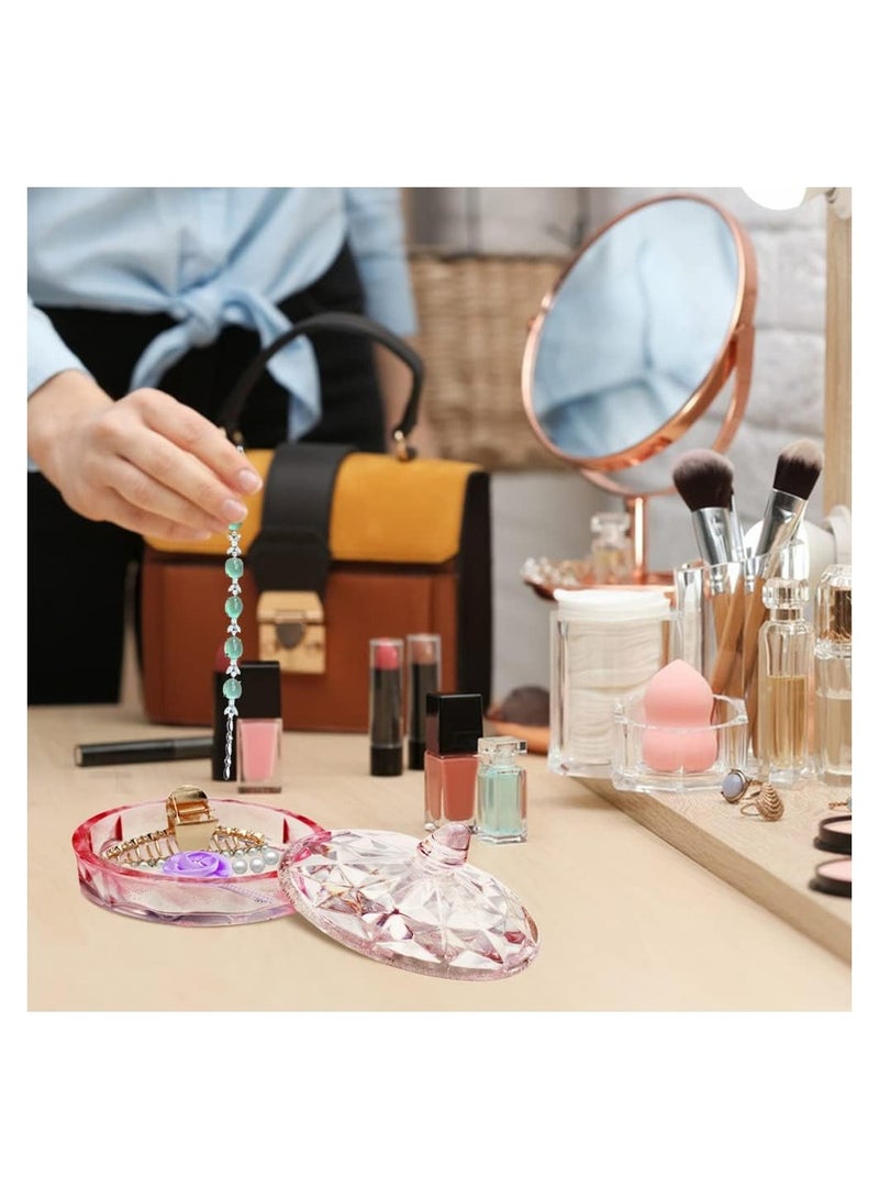 KASTWAVE Silicone Storage Box Resin Mold, DIY Decoration Crafts Mold for Jewelry Trinket Container Candle Holder, Resin Jar Container Mould for Epoxy Casting, Stackable Organizer Decor Mold - Image 5