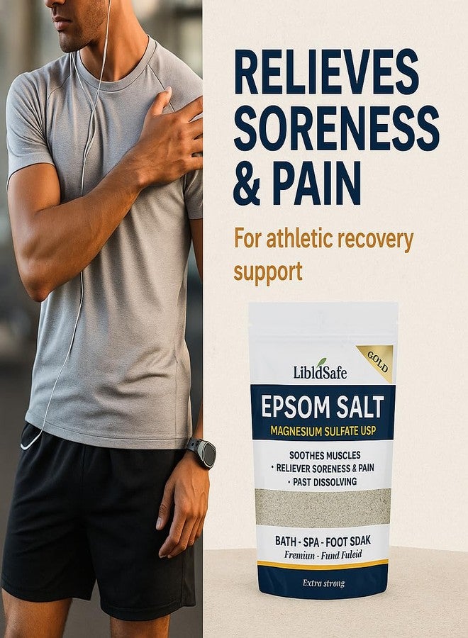 LibidSafe Epsom salt for foot, bath, plant (420 Gram, Premium) - Image 4