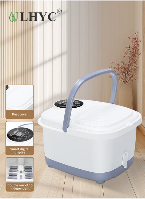 Foot Spa Bath Massager Machine With Temperature Control Vibration And Bubble Jet