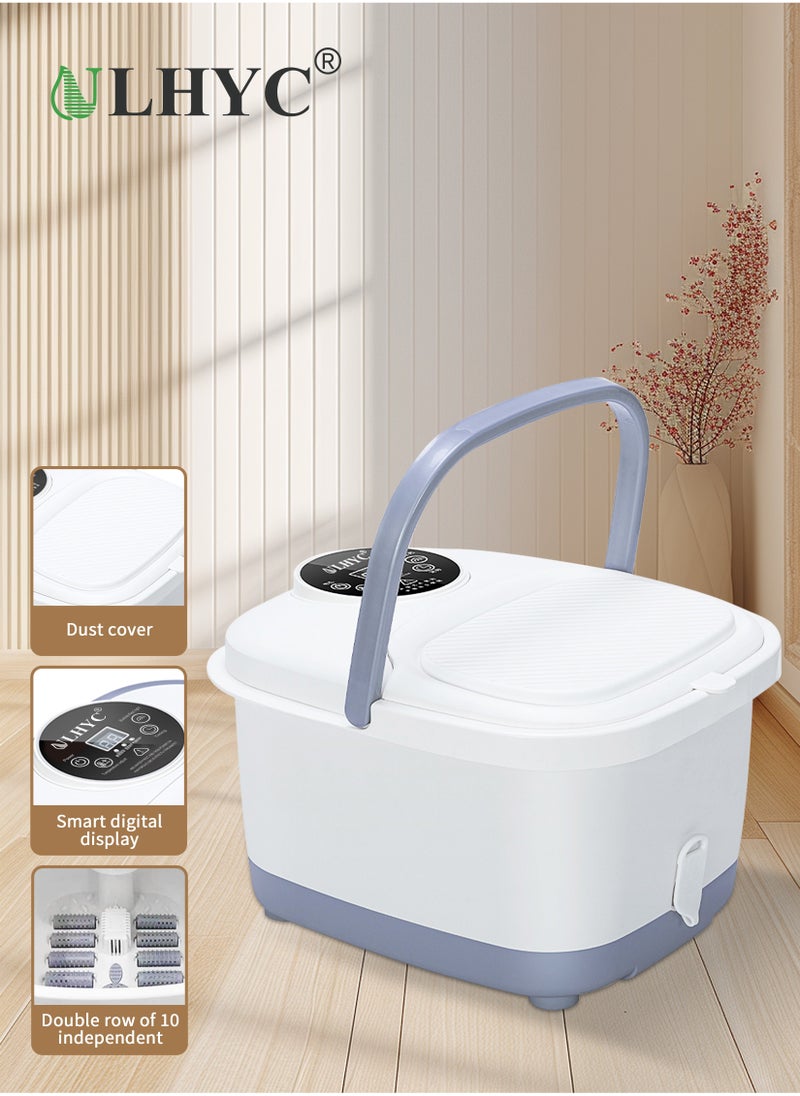 Foot Spa Bath Massager Machine With Temperature Control Vibration And Bubble Jet