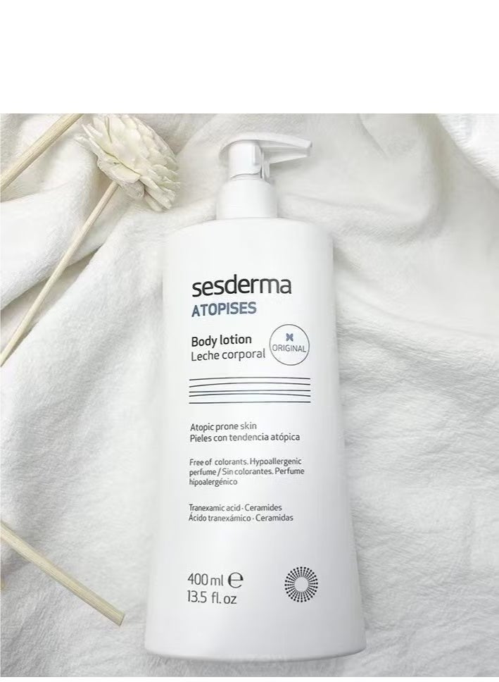 SeSDERMA ATOPISES Body Milk 13.5 fl. oz. - Brightening and Moisturizing Lotion for Dry Skin types, whitening body lotion with Niacinamide, Ceramide, Tranexamic Acid - Image 3