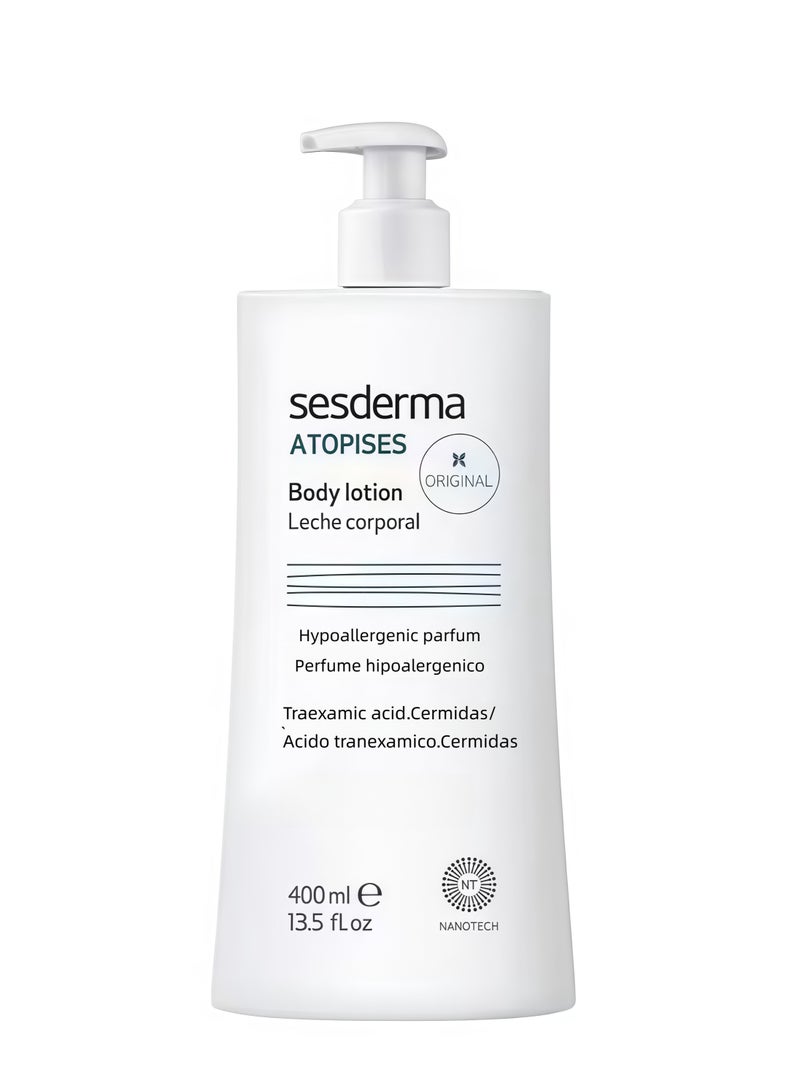 SeSDERMA ATOPISES Body Milk 13.5 fl. oz. - Brightening and Moisturizing Lotion for Dry Skin types, whitening body lotion with Niacinamide, Ceramide, Tranexamic Acid - Image 1
