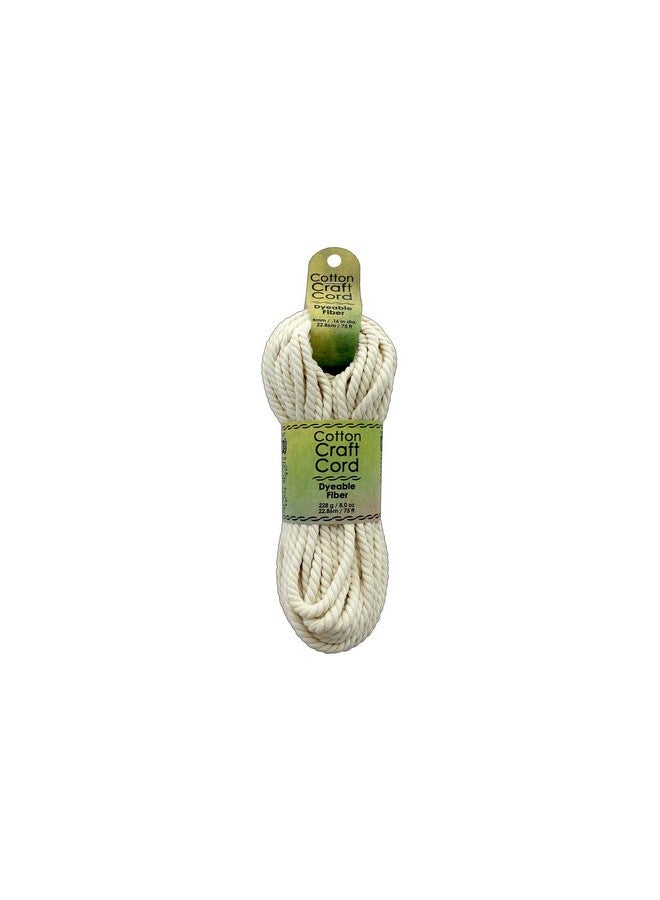 Cora'S Cotton Craft Cord 4Mm X 75' Natural