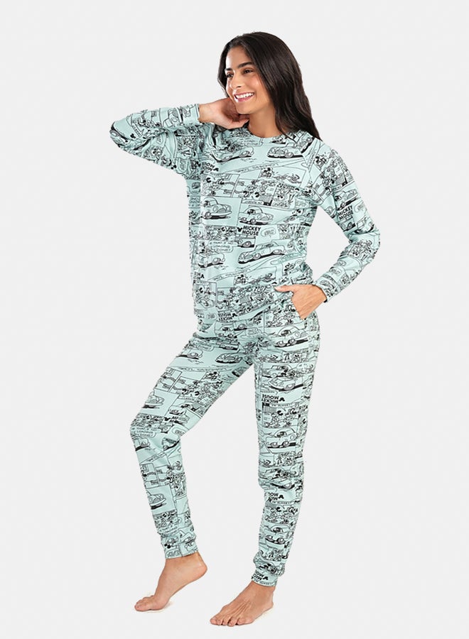 Carina Mickey Mouse Slim Pyjama Set  - Image 2