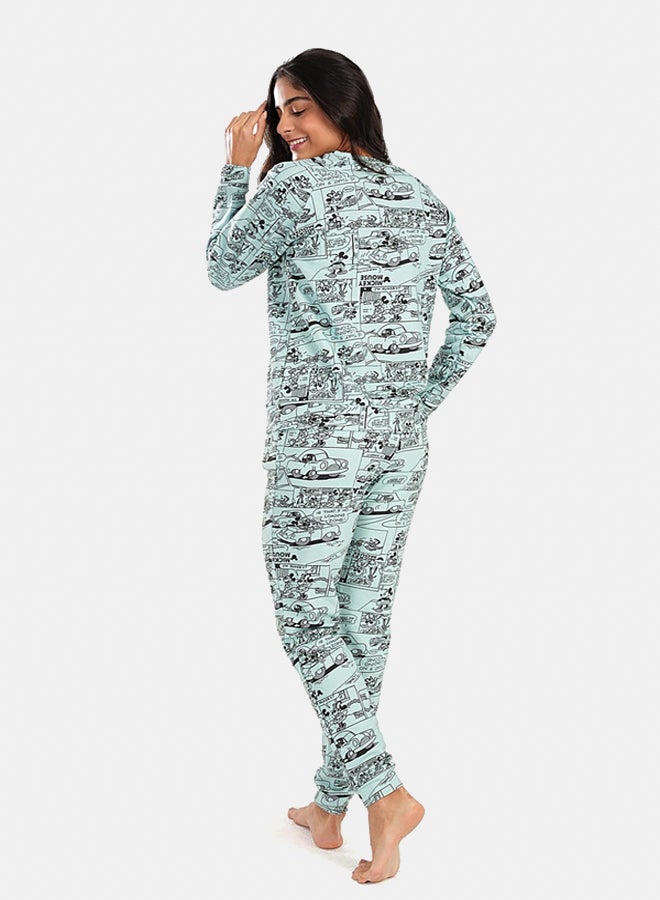 Carina Mickey Mouse Slim Pyjama Set  - Image 3