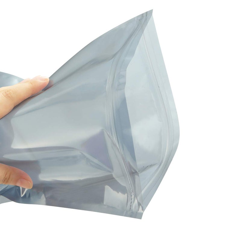 MWRF Source 100 PC Zip Lock Top Anti-Static Bags and Labels for Electronic Devices, 8x12 inches, 203x304 mm - Image 3