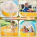Peradix Baby Beach Tent Paddling Pool for Kids Pets with UV Sun Shelter Canopy Mosquito Net Portable Pop Up Infant Ball Pit Tent Toddler Wading Pool Perfect for Summer Beach Fun - Image 4