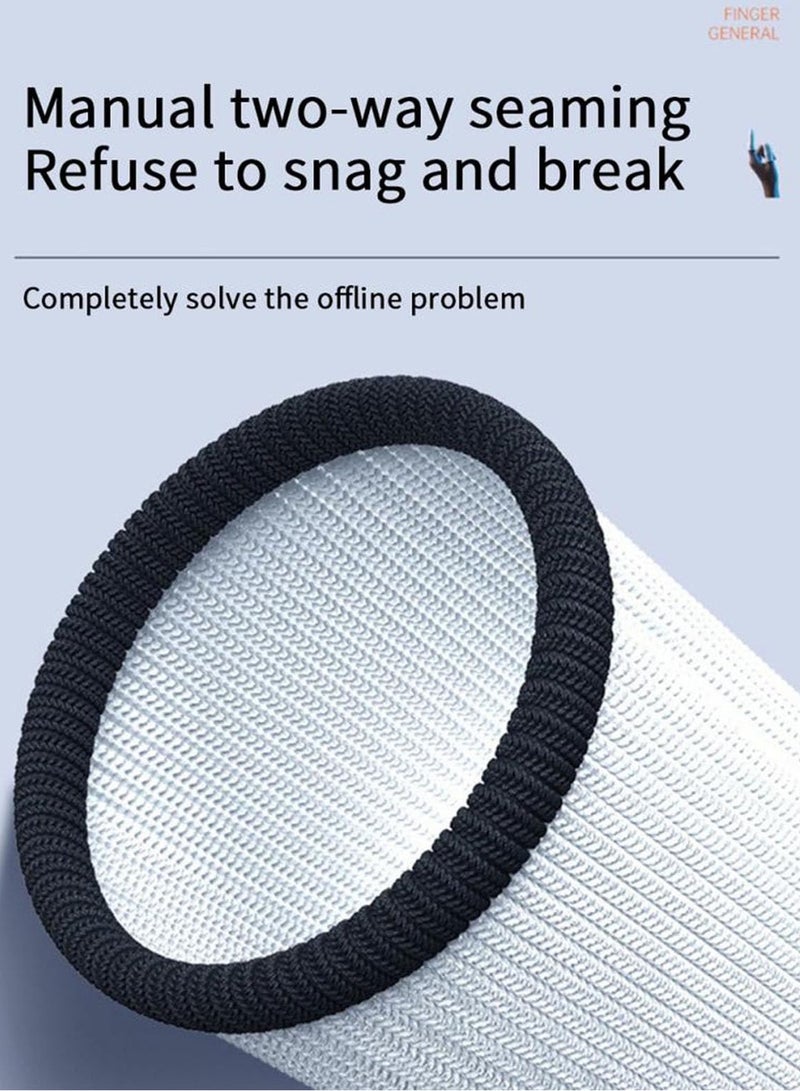 4pcs Gaming Finger gloves,Paired With A Metal Storage Box,100% Visible Silver Fibers,Just Right Pressure/Breathable/Sweatproof（Black） - Image 5