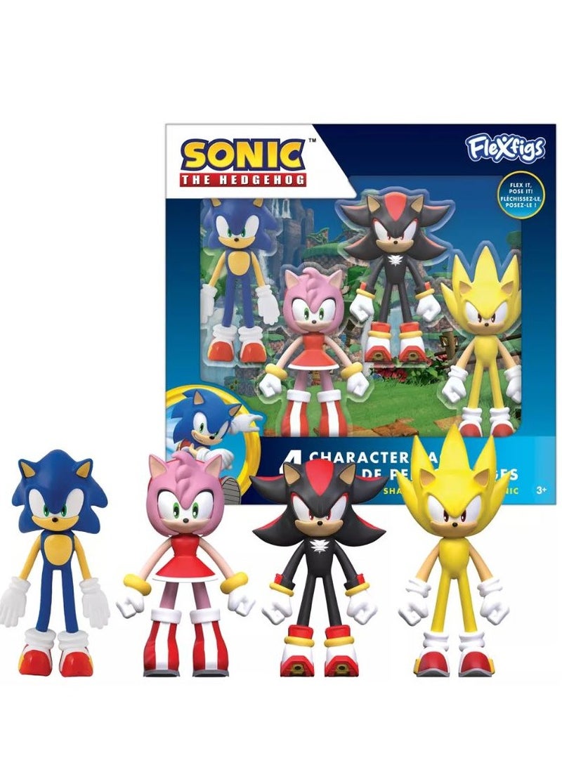 SONIC - Sonic The Hedgehog 4 Character Pack - Assorted, 1 Set Only - Image 1